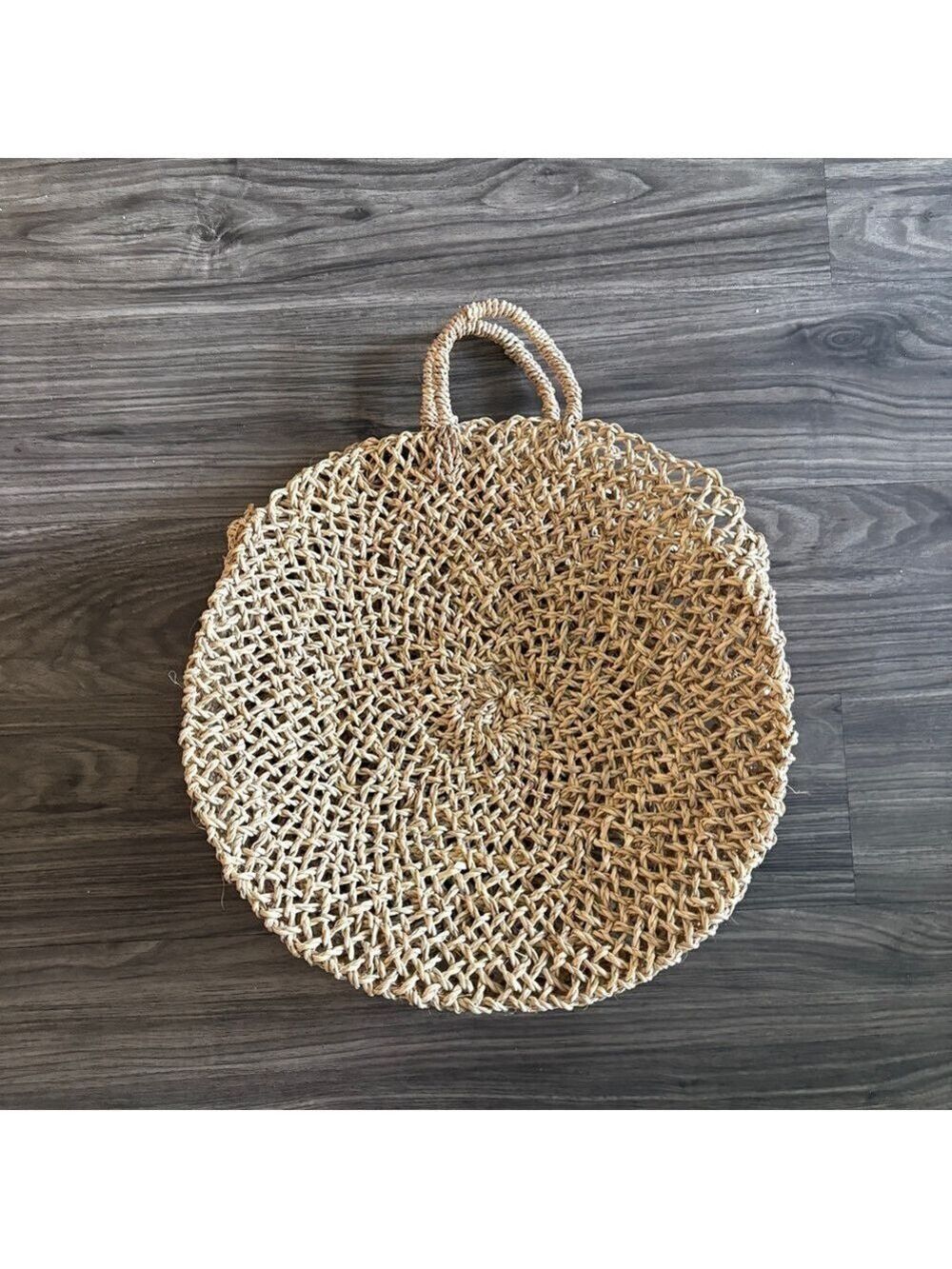 Statement Purse Natural Woven Handbag